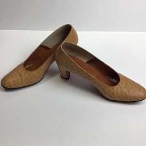 Vintage, Bullocks Ostrich Pumps